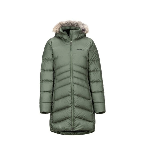 Marmot Jackets & Blazers - Marmot Women's XL  MONTREAL Down Parka Jacket Coat EUC FUR HOOD
